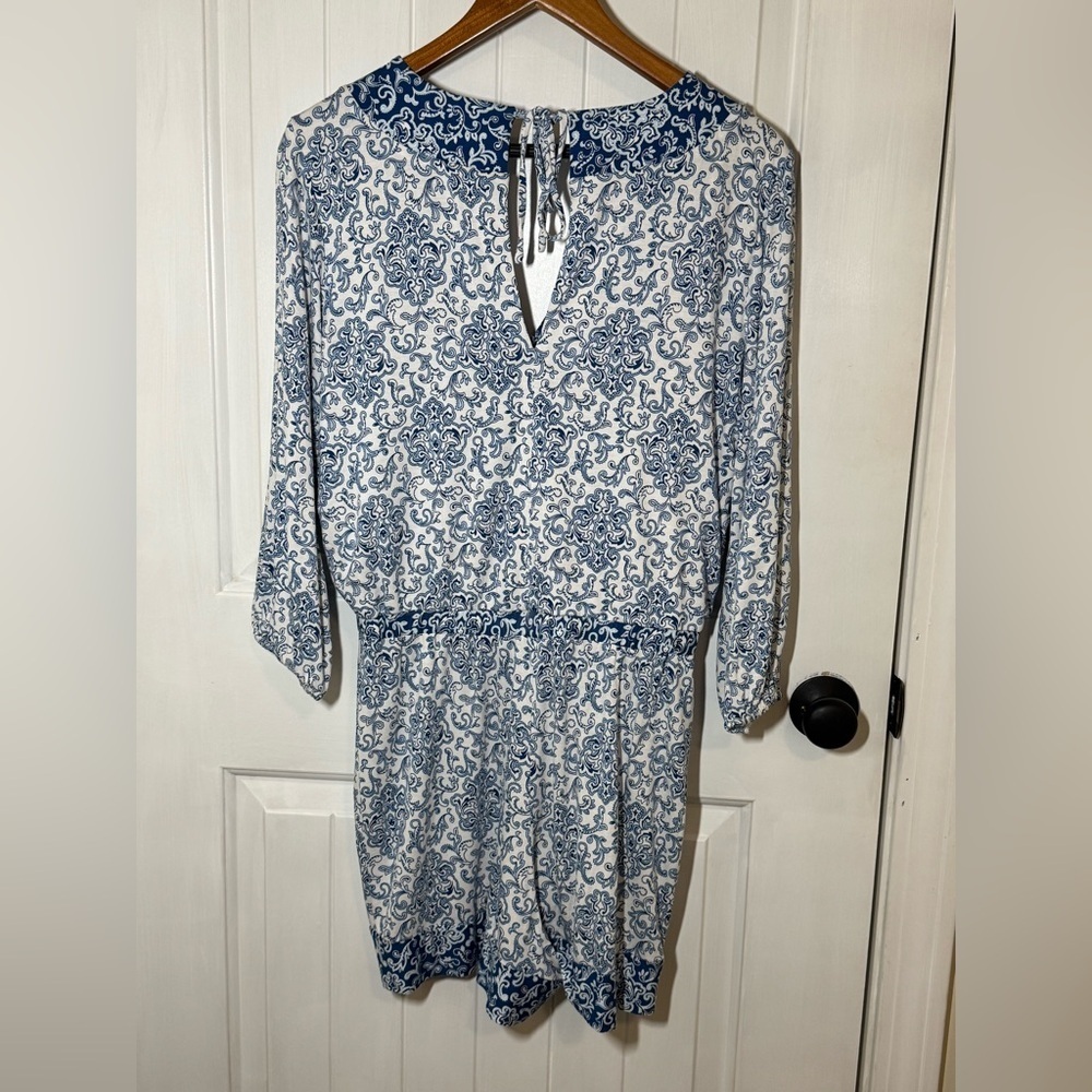 Loft Beach Blue Paisley Romper - Picture 7 of 8